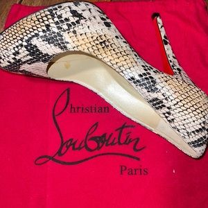 Christian Louboutin Python Platform’s NWOT